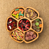 سینوا sinoova اردوخوری چوبی گرد 7 خانه SP02-3