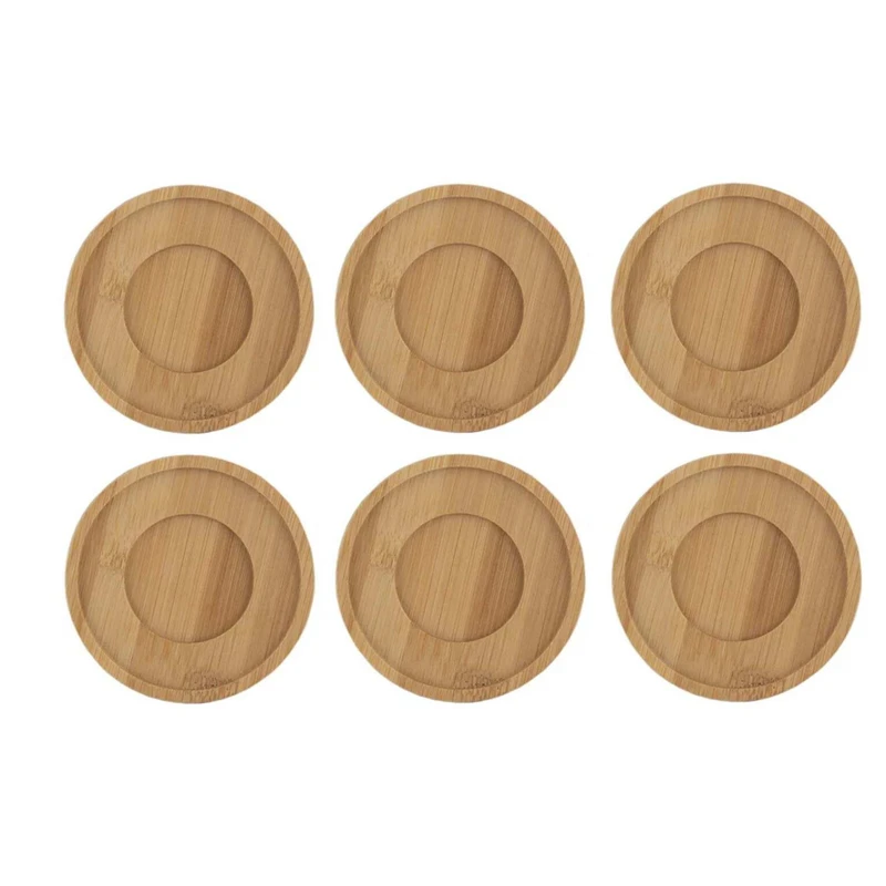 نعلبکی بامبو مدل P83 مجموعه شش عددی با طراحی طبیعی