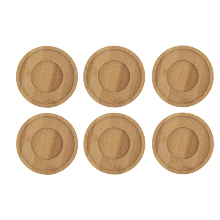 نعلبکی بامبو مدل P83 مجموعه شش عددی با طراحی طبیعی