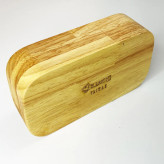 شکلاتخوری چوبی دو قلوی مربع مدل D02 با رنگ کرم