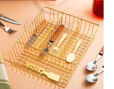 سینوا-سبد قاشق و چنگال فلزی با طراحی کلاسیک