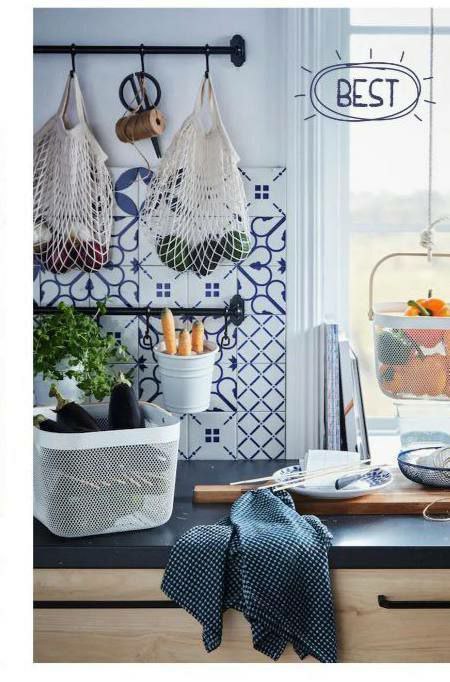 سینوا-سبد پلاستیکی مربع دسته‌دار چند رنگ کد B77