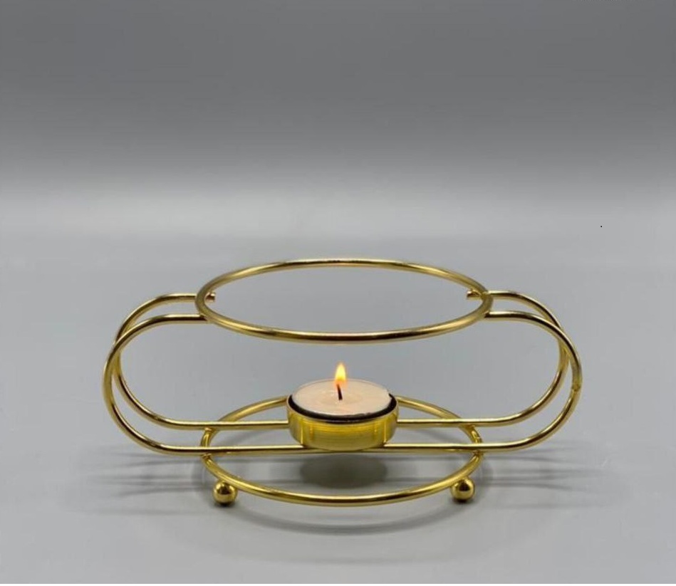 وارمر دمنوش با سطح فلزی طلایی سینوا گرد – کد F19