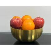 کاسه استیل طلایی سینوا مناسب سرو آجیل و دسر